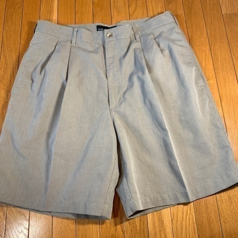 Croft & Barrow Pleated Front Casual Shorts mens 36